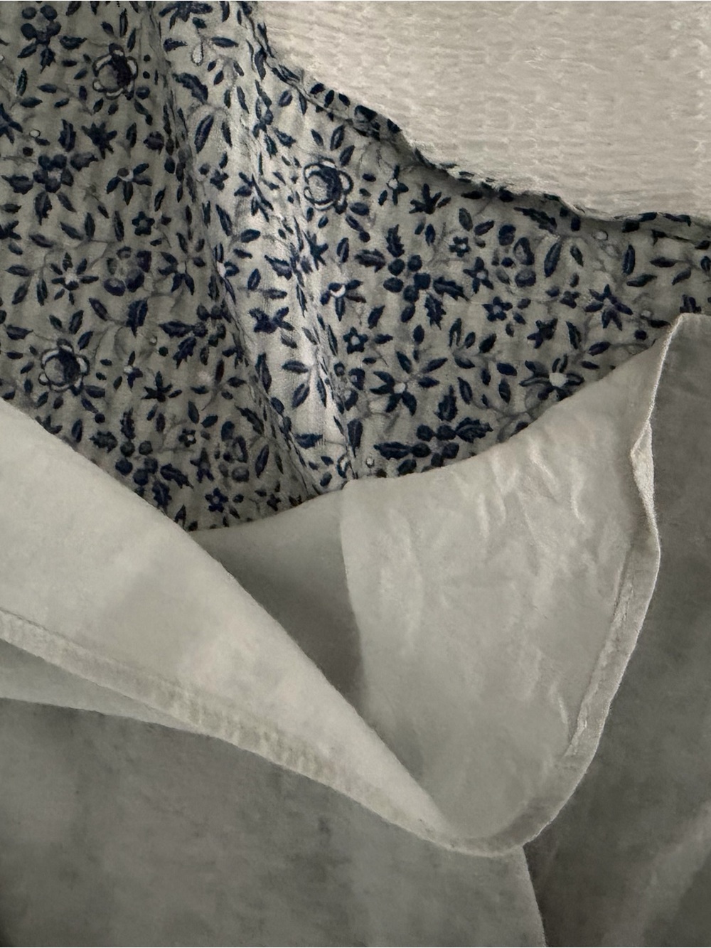 Madewell Blue Floral Smocked Maxi Dress - Picture 4 of 4